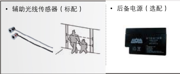 附加功能（备用电源、辅助光线传感器）